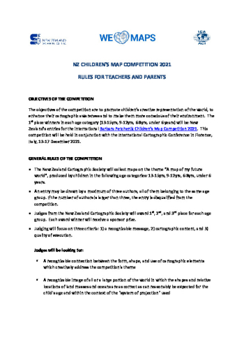 Children's Map Competition 2021 Information