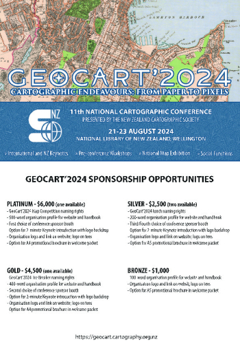 GeoCart'2024 Sponsor Flyer