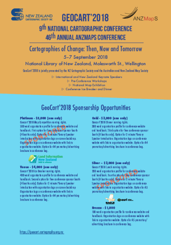 GeoCart'2018 Sponsor Flyer